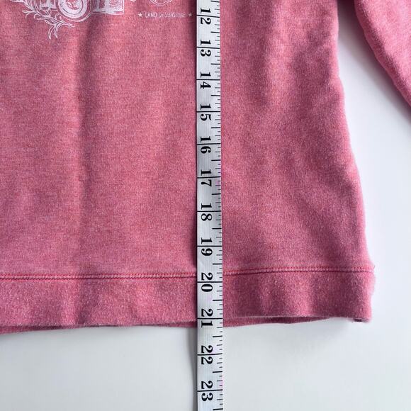 Cyrillus girls peach graphic sweatshirt size 158/ US 12-13 - Picture 4 of 6